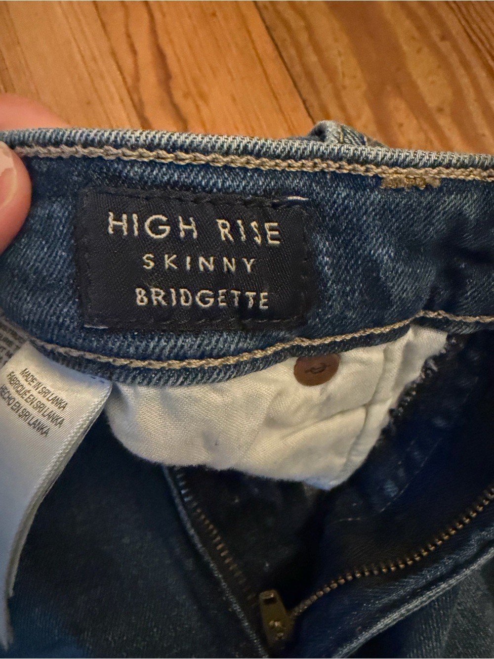 Lucky Brand Bridgette High Rise Skinny Jeans Size 2/26 Distressed Ankle - Picture 4 of 5